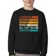 I Survived Reading Banned Books All I Got Was Smarter Youth Crewneck Sweatshirt