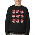 Teacher Valentines Day Reading Book Lover Bookworm Library Youth Crewneck Sweatshirt Teacher Valentines Day Reading Book Lover Bookworm Library Youth Crewneck Sweatshirt