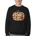 Thanksgiving Fall Books Pumpkins Vintage Library Teacher Kid Youth Crewneck Sweatshirt Thanksgiving Fall Books Pumpkins Vintage Library Teacher Kid Youth Crewneck Sweatshirt