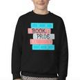 Threadless Grey Sky Chai Trans Book Pride Graphic Youth Crewneck Sweatshirt Threadless Grey Sky Chai Trans Book Pride Graphic Youth Crewneck Sweatshirt