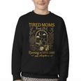 Tired Mom Club Bookish Things Booktrovert Book Lover Youth Crewneck Sweatshirt