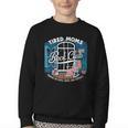 Tired Moms Book Club Coffee Chaos And Chapters Graphic Youth Crewneck Sweatshirt