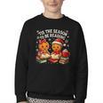 ’Tis The Season To Be Reading Book Lover Youth Crewneck Sweatshirt ’Tis The Season To Be Reading Book Lover Youth Crewneck Sweatshirt
