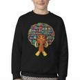 History Month Afro Women Book Lover Librarian Teacher Youth Crewneck Sweatshirt