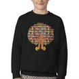 History Month Afro Women Girls Book Lover Librarian Youth Crewneck Sweatshirt
