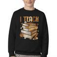 History Month I Teach Melanin Book Black Teacher Youth Crewneck Sweatshirt History Month I Teach Melanin Book Black Teacher Youth Crewneck Sweatshirt