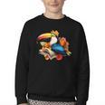 Toucan Reading Book Youth Crewneck Sweatshirt