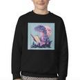 Trex Reading Book Dinosaur Youth Crewneck Sweatshirt Trex Reading Book Dinosaur Youth Crewneck Sweatshirt
