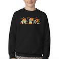 Turkey Reading Books Fall Thanksgiving Teacher Book Lovers Youth Crewneck Sweatshirt Turkey Reading Books Fall Thanksgiving Teacher Book Lovers Youth Crewneck Sweatshirt