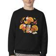 Turkey Reading Books Fall Thanksgiving Teacher Librarian Youth Crewneck Sweatshirt Turkey Reading Books Fall Thanksgiving Teacher Librarian Youth Crewneck Sweatshirt