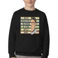 Never Underestimate Girl Read Book Reading Librarian Women Youth Crewneck Sweatshirt