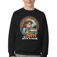 Never Underestimate The Power Of a Girl With a Book Reading Youth Crewneck Sweatshirt Never Underestimate The Power Of a Girl With a Book Reading Youth Crewneck Sweatshirt