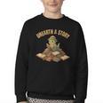 Unearth a Story Dinosaur Reading Books Summer 2026 Youth Crewneck Sweatshirt
