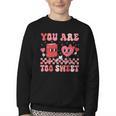 Valentine Day Book You Are Too Sweet Librarian Teacher Kids Youth Crewneck Sweatshirt Valentine Day Book You Are Too Sweet Librarian Teacher Kids Youth Crewneck Sweatshirt