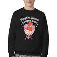 Valentines Book Lover Forget The Flowers And Buy Me Books Youth Crewneck Sweatshirt