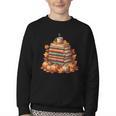 Vintage Autumn Books Pumpkin Coffee Book Lover Reading Youth Crewneck Sweatshirt Vintage Autumn Books Pumpkin Coffee Book Lover Reading Youth Crewneck Sweatshirt