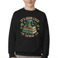 Vintage It's Good Luck To Read St Patrick's Day Book Lucky Youth Crewneck Sweatshirt Vintage It's Good Luck To Read St Patrick's Day Book Lucky Youth Crewneck Sweatshirt