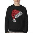 Vintage Retro Christmas Book Xmas Santa Hat Pajama Holiday Youth Crewneck Sweatshirt