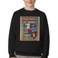 Vintage Style Read Books Lift Weights Fight Fascists Retro Youth Crewneck Sweatshirt Vintage Style Read Books Lift Weights Fight Fascists Retro Youth Crewneck Sweatshirt