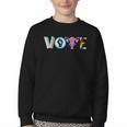 Vote Reproductive Right BLM Political Activism Lgbtq Book Youth Crewneck Sweatshirt