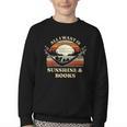 All I Want Is Sunshine & Books Summer Reading Youth Crewneck Sweatshirt