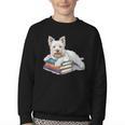 West Highland Terrier Books Dog Breed Westie Youth Crewneck Sweatshirt West Highland Terrier Books Dog Breed Westie Youth Crewneck Sweatshirt