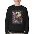 Whimsical Book Fairy Reading Bookish Fairycore Youth Crewneck Sweatshirt