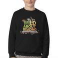 Wild About Reading Books Lovers Novelty Bookworm Library Day Youth Crewneck Sweatshirt Wild About Reading Books Lovers Novelty Bookworm Library Day Youth Crewneck Sweatshirt