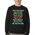 I Will Read Book On Boat Words For Kids Youth Crewneck Sweatshirt