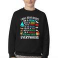 I Will Read Books On A Boat & Everywhere Youth Crewneck Sweatshirt