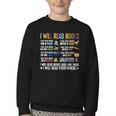 I Will Read Books On A Boat Fun Reading Lover Youth Crewneck Sweatshirt I Will Read Books On A Boat Fun Reading Lover Youth Crewneck Sweatshirt