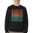 I Will Read Books On A Boat Kids Reading Youth Crewneck Sweatshirt I Will Read Books On A Boat Kids Reading Youth Crewneck Sweatshirt