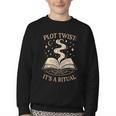 Witchy Book Club Pagan Reader Occult Fiction Coven Ritual Youth Crewneck Sweatshirt Witchy Book Club Pagan Reader Occult Fiction Coven Ritual Youth Crewneck Sweatshirt