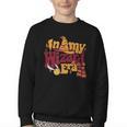 In My Wizard Era Groovy Bookish Fantasy Reader Book Lover Youth Crewneck Sweatshirt