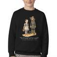 Wizard Of Oz Book Quote Scarecrow Dorothy Retro Drawing Youth Crewneck Sweatshirt
