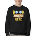 Women's Adorable Book Nerd Typography Minimalist Library Lover Youth Crewneck Sweatshirt