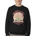 Women's Unearth a Story 2026 Summer Reading Program Flowers Book Youth Crewneck Sweatshirt Women's Unearth a Story 2026 Summer Reading Program Flowers Book Youth Crewneck Sweatshirt