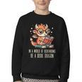 In World Of Bookworms Be Book Dragon Cute Women Kids Men Youth Crewneck Sweatshirt In World Of Bookworms Be Book Dragon Cute Women Kids Men Youth Crewneck Sweatshirt