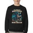 In a World Of Bookworms Be a Book Dragon Reading Youth Crewneck Sweatshirt In a World Of Bookworms Be a Book Dragon Reading Youth Crewneck Sweatshirt
