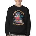 In A World Of Bookworms Be A Book Dragon Youth Crewneck Sweatshirt In A World Of Bookworms Be A Book Dragon Youth Crewneck Sweatshirt
