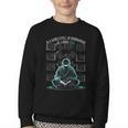 In A World Full Of Bookworms Be A Book Ninja Reading Reader Youth Crewneck Sweatshirt