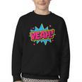 Yeah Comic Comic Book Graphic Youth Crewneck Sweatshirt