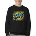 ZAP Comic Book Retro Artwork – Cartoon Collector Youth Crewneck Sweatshirt