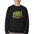 ZING Comic Book Retro Artwork – Cartoon Collector Youth Crewneck Sweatshirt ZING Comic Book Retro Artwork – Cartoon Collector Youth Crewneck Sweatshirt