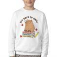 100 Days Of Chill Cute Capybara School Book Lover Youth Crewneck Sweatshirt 100 Days Of Chill Cute Capybara School Book Lover Youth Crewneck Sweatshirt