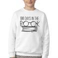 100 Days Of SCHOOKBook Nerd Book Lover Reading Librarian Boo Youth Crewneck Sweatshirt 100 Days Of SCHOOKBook Nerd Book Lover Reading Librarian Boo Youth Crewneck Sweatshirt