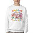 100th Day Of School Teacher 100 Days Coffee Books Youth Crewneck Sweatshirt 100th Day Of School Teacher 100 Days Coffee Books Youth Crewneck Sweatshirt