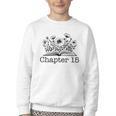 15th Birthday Chapter 15 Reading Book Lover 15 Year Old Youth Crewneck Sweatshirt 15th Birthday Chapter 15 Reading Book Lover 15 Year Old Youth Crewneck Sweatshirt
