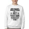 Abibliophobia Definition Book Reading Lover Fans Text Youth Crewneck Sweatshirt