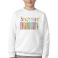 Applied Behavior Analysis Book Wildflower ABA RBT Therapist Premium Tri-Blend Youth Crewneck Sweatshirt Applied Behavior Analysis Book Wildflower ABA RBT Therapist Premium Tri-Blend Youth Crewneck Sweatshirt